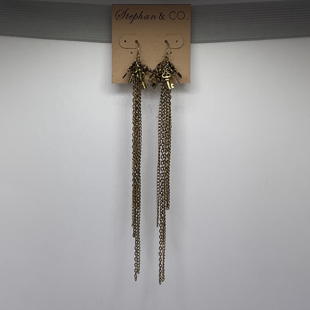 Stephan & Co Gold Tassel Earrings